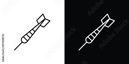 Dart icons with Editable strokes set for UI UX