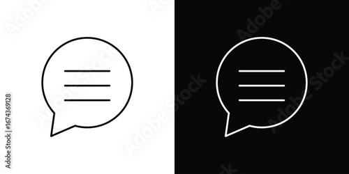 Comment icons with Editable strokes set for UI UX