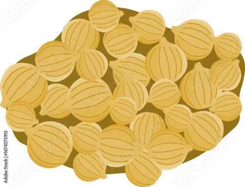 Chickpeas illustration
