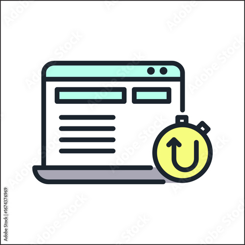 Line icon Vector illustration design