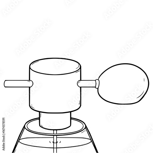 perfume nozzle illustration hand drawn outline vector