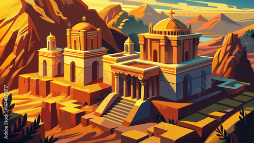 Carved into volcanic rock, the churches of Lalibela stand timeless, their intricate facades bathed in golden light, echoing faith and devotion across centuries of Ethiopian highlands.