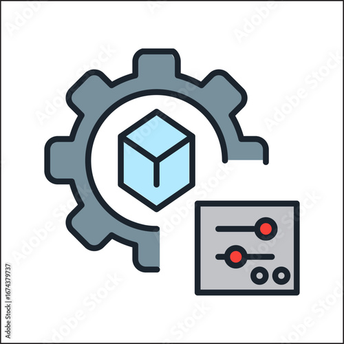 Line Icon Simple Vector Illustration Design