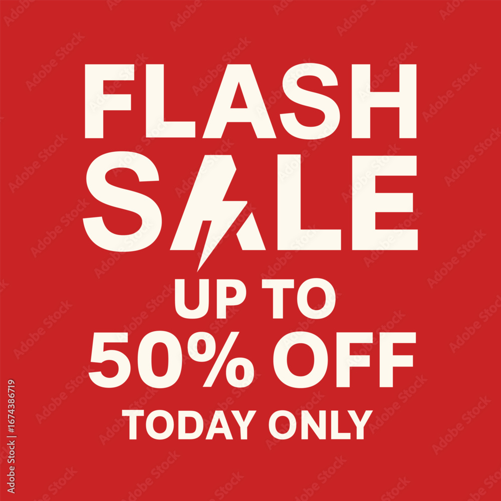Fototapeta premium Flash Sale Up to 50 Off Today Only