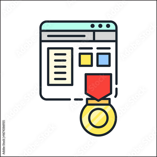 Web icon Vector Illustration Design