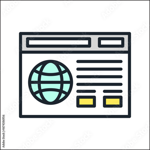Web icon Vector Illustration Design