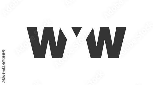WYW logo design. Initial letter W Y W bold font style for tech startups, consulting, corporate branding. Creative company name, headlines typography identity, trendy logotype.