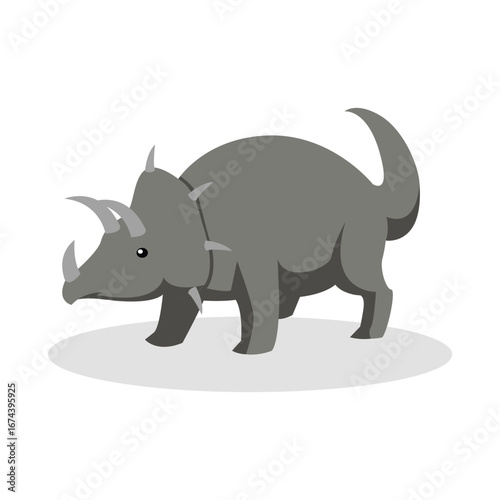 Dinosaur simple vector illustration design