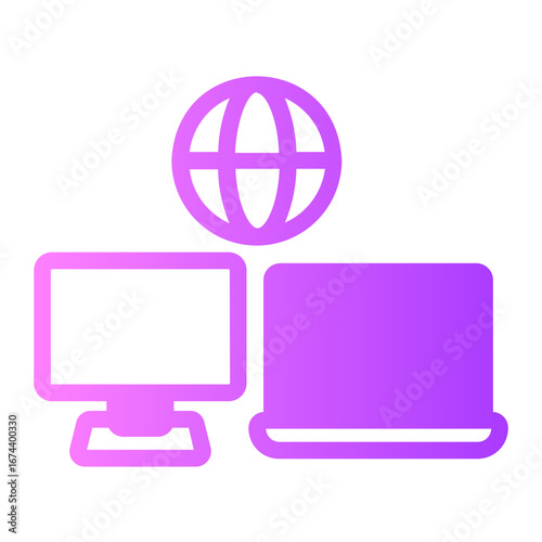 Coworking gradient icon