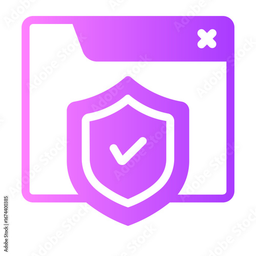 Security gradient icon