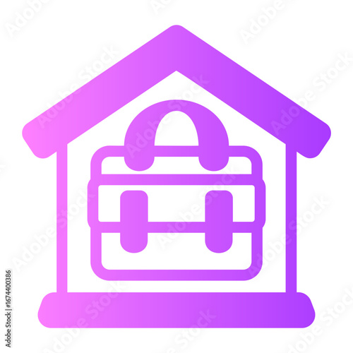 Remote work gradient icon