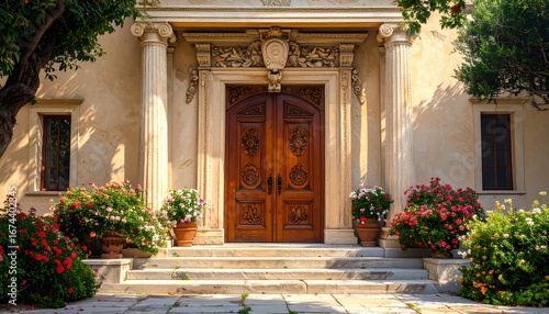 Ornate entrance, classic style
