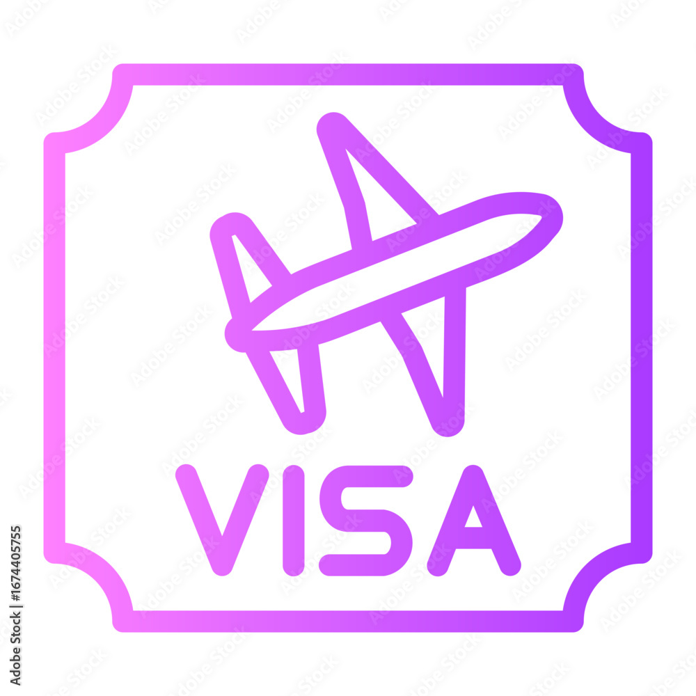 Fototapeta premium Stamp gradient icon