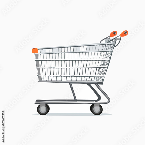 Shopping cart icon set. Internet shop buy symbol. Empty shopping cart symbol, shop and sale, vector illustration