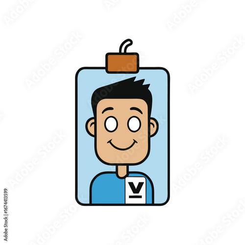 id head nodding yes on white background.eps