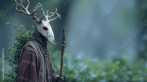 mystical forest ranger cartoon character