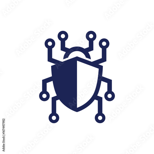 bug abstract logo modern style