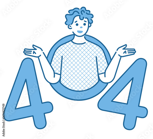 Man confused by 404 error code