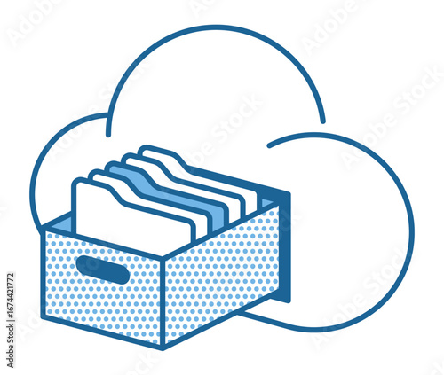 Cloud Storage with File Cabinet Compartment