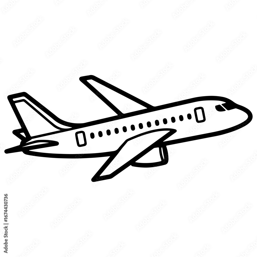 Fototapeta premium This a vector Airoplane icon/LOGO, which is used on any Branded T-shirts or Sports Jersey or Tank top or as any organizational LOGO.
