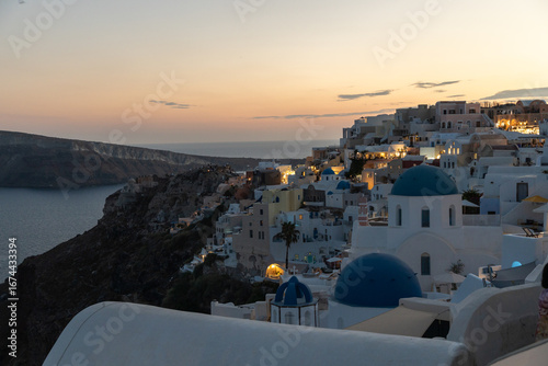 oia village santorini greece during summer