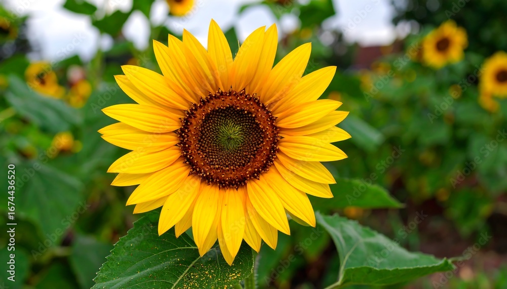 Fototapeta premium Close-up of a vibrant sunflower