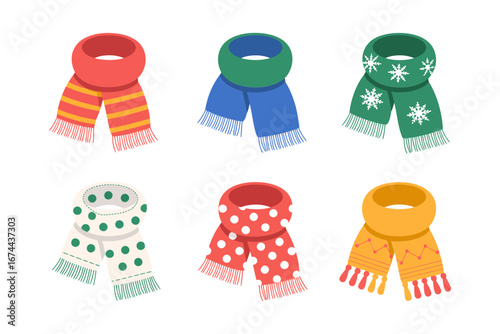 Winter hats grid on blocks, beanies trapper caps earflap and pompom knits, fashion accessory vector set for banners and listings