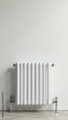 Wallpaper Mural Sleek white electric radiator against a clean background , efficient, warmth Torontodigital.ca