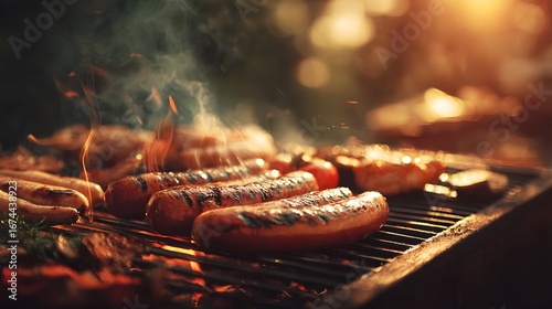 barbecue on the grill