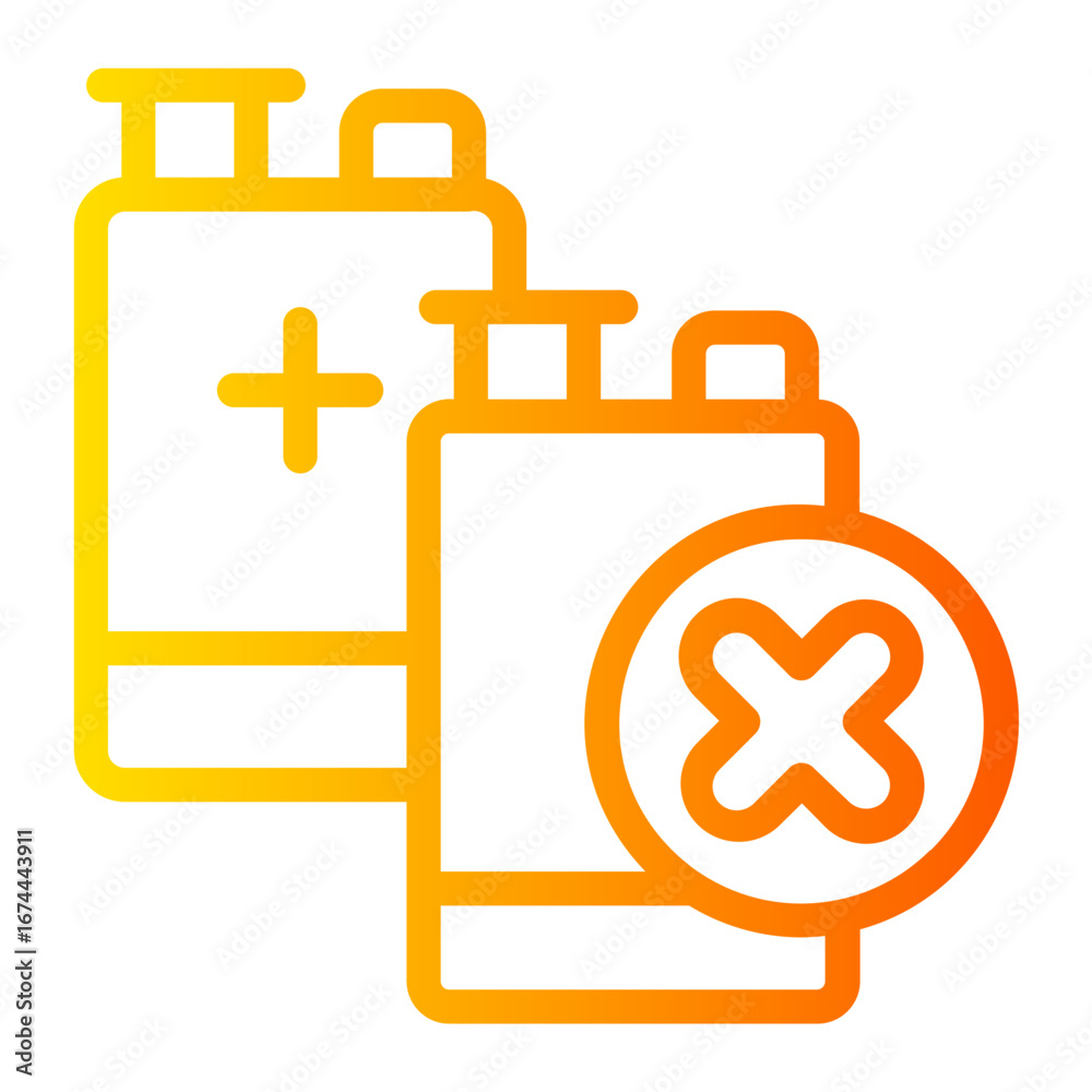 Obraz premium battery gradient icon