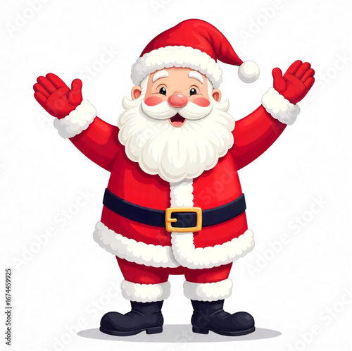 santa claus on white background