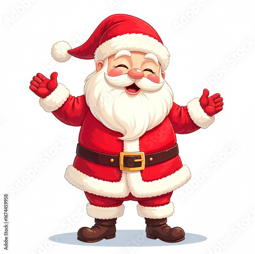 santa claus on white background