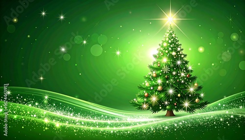 Festive Christmas tree graphic