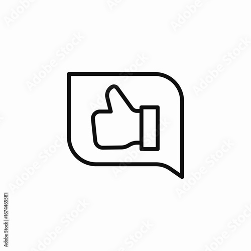 thumbs up like icon sign vector