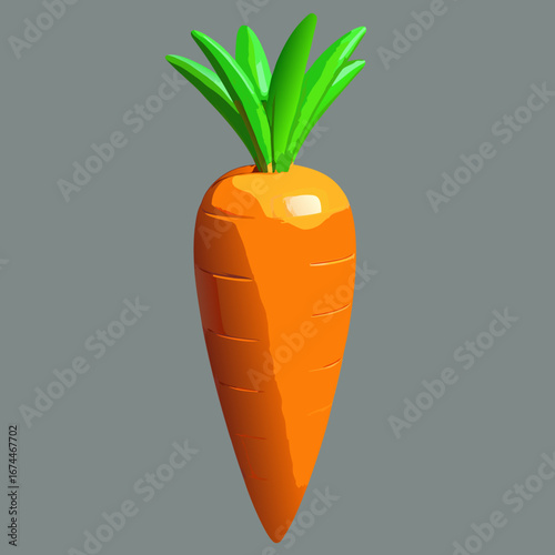 Fresh organic carrots vector illustration for a healthy, vegetarian diet