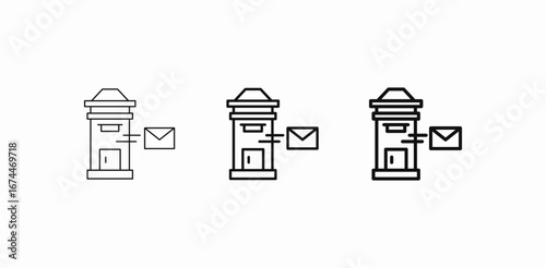 mailbox mail delivery icon sign vector