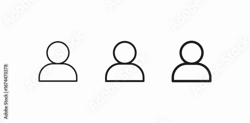 single user icon icon sign vector