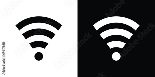 Wifi icon. filled flat sign for mobile concept and web