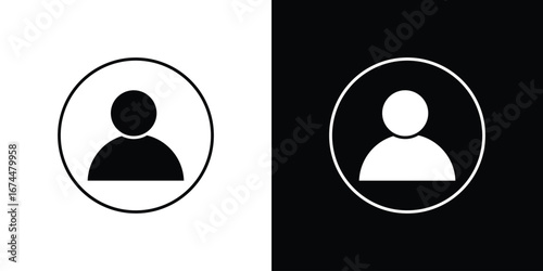 User icon. filled flat sign for mobile concept and web