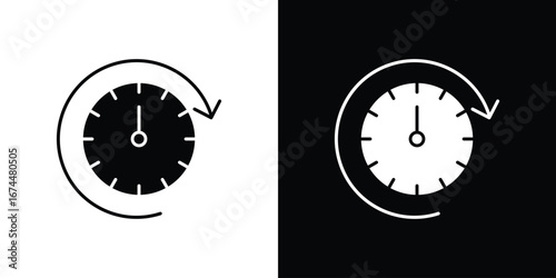 Time forward icon. filled flat sign for mobile concept and web