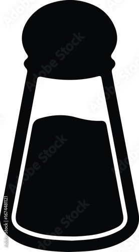 Illustrator Vector Pepper shaker condiment essential kitchenware silhouette