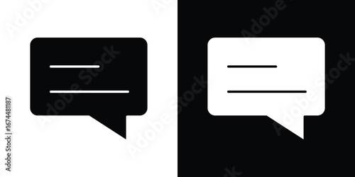 Subtitles icon. filled flat sign for mobile concept and web