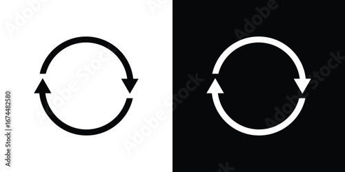 Recycle icon. filled flat sign for mobile concept and web