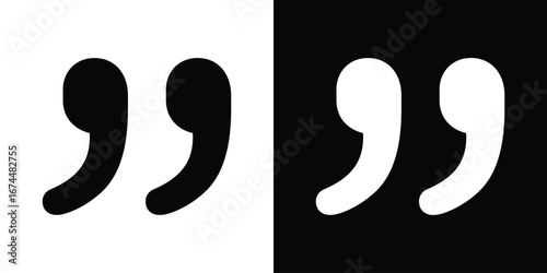 Quote right icon. filled flat sign for mobile concept and web