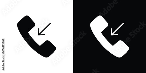 Phone call icon. filled flat sign for mobile concept and web
