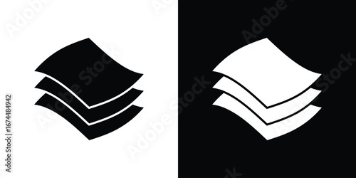 Layers icon. filled flat sign for mobile concept and web