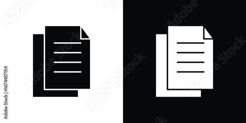 Duplicate icon. filled flat sign for mobile concept and web