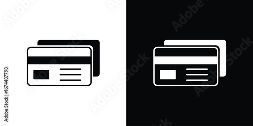 Credit card icon. filled flat sign for mobile concept and web