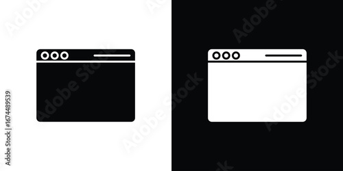 Browser icon. filled flat sign for mobile concept and web