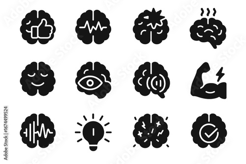 Icon neural signal symbol alert confirmation vector pattern audio glow interface